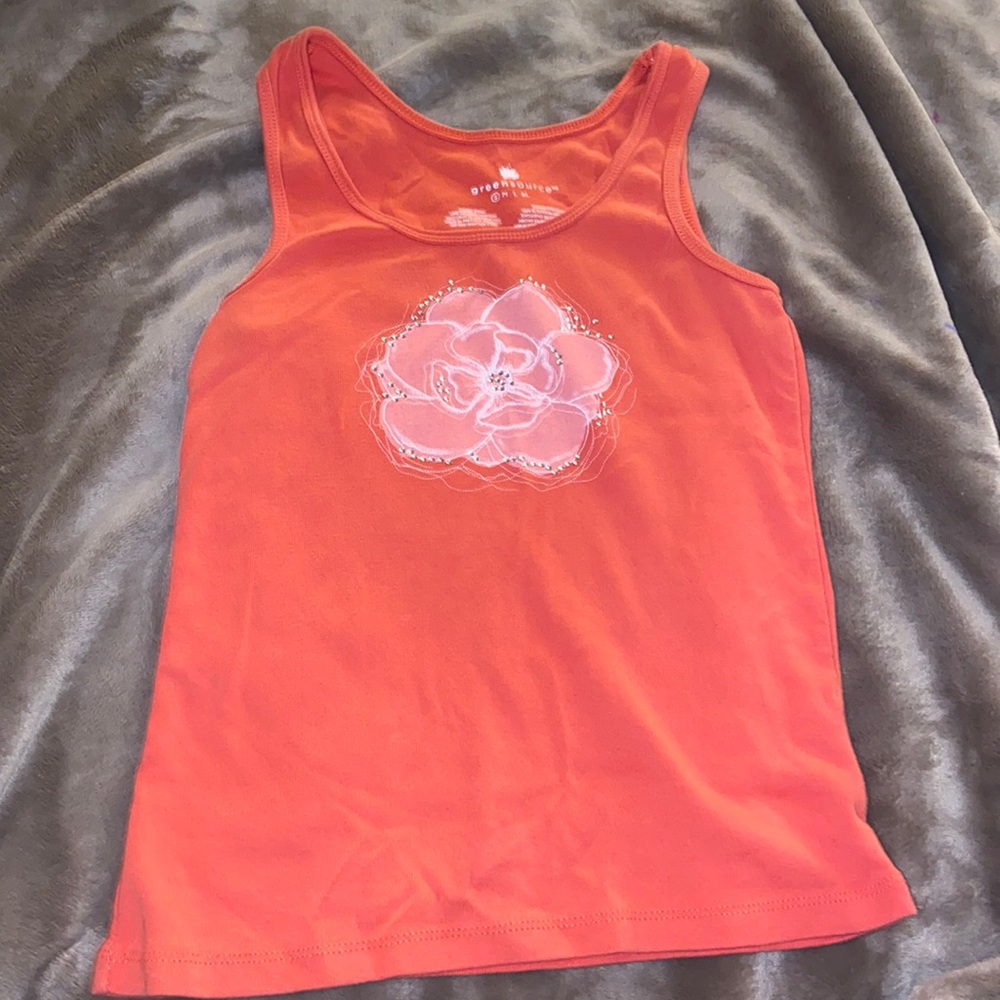 Bedazzled Flower Top